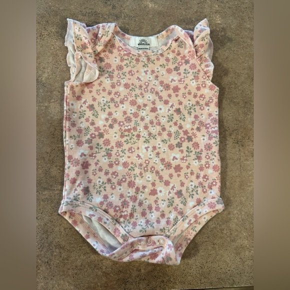 5 PACK! Pink and White Bodysuits Soft Cotton One Pieces - Picture 3 of 16